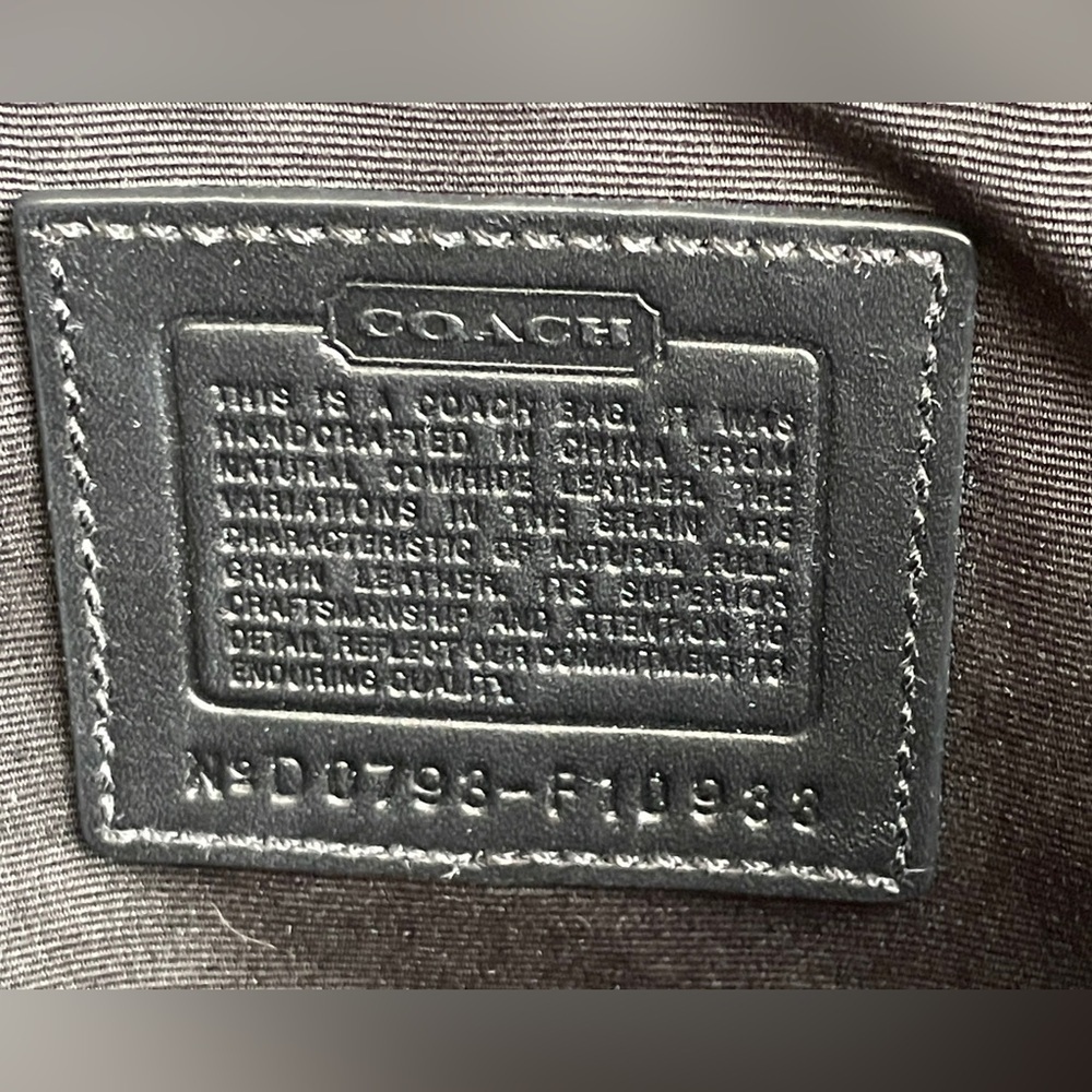COACH RARE LIMITED EDITION STUDDED BLACK EXPANDABLE FLAP LEATHER SATCHEL BAG - Picture 4 of 6